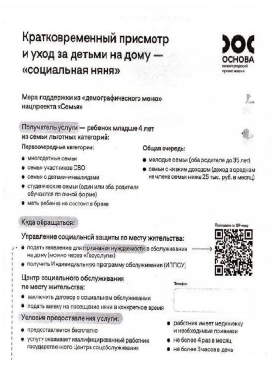 "Социальная няня"